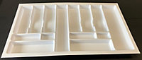 Cutlery tray PRO, white, 900mm (830mmx490mm)