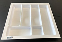 Cutlery tray UNI, white, 500mm (430mmx430mm)
