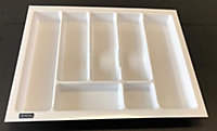 Cutlery tray UNI, white, 600mm (530mmx430mm)