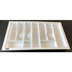 Cutlery tray UNI, white, 800mm (730mmx430mm)
