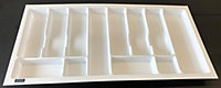 Cutlery tray UNI, white, 900mm (830mmx430mm)