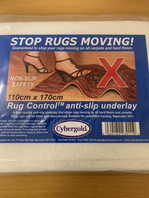 CyberGold Rug Control Anti Slip Underlay - Stop Rug/Runner Movement ...