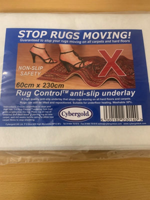 CyberGold Rug Control Anti Slip Underlay - Stop Rug/Runner Movement -60 ...