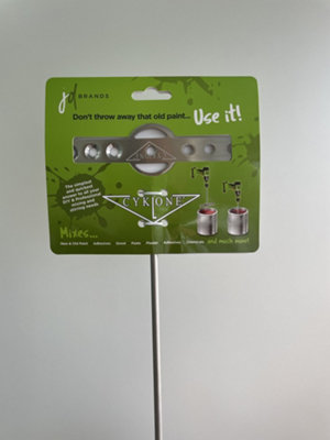 Cyklone a Paint Mixing and Multi-Purpose Mixing Device. Mixing Paint and Liquid in Less Than 30 Seconds. Simple and Easy To Use