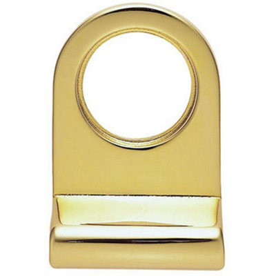 Cylinder Latch Pull Night Latch Door Handle 72 x 48mm Polished Brass