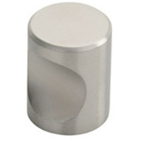 Cylindrical Cupboard Door Knob 16mm Diameter Stainless Steel Cabinet Handle