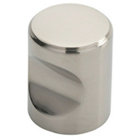 Cylindrical Cupboard Door Knob 20mm Diameter Polished Stainless Steel Handle
