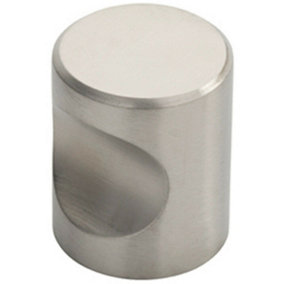 Cylindrical Cupboard Door Knob 25mm Diameter Stainless Steel Cabinet Handle