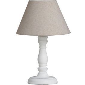 Cyrene Elegant Wooden Base Table Lamp