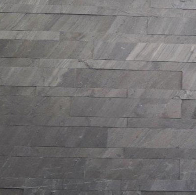 D Black Slate Veneer Multi Brick 120 x 60cm Thin & Light Weight Sheet