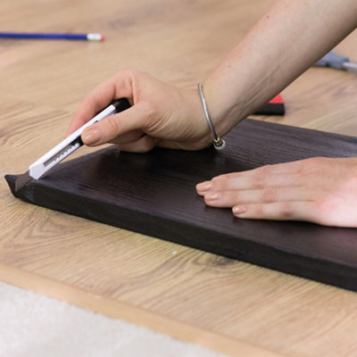 D-c-fix Black Wood (5180)  Self-adhesive Furniture Wrap Vinyl (W)90cm (L)1m - 4