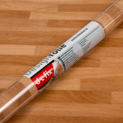 D-C-Fix Butchers Block Wood (8129) Self-adhesive Furniture Wrap (L)5m (W)675mm