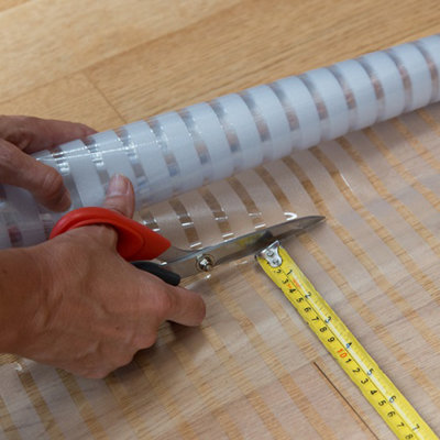 d-c-fix Clarity Stripes Premium Static Cling Window Film for Privacy and Décor 10m(L) 45cm(W) - 3