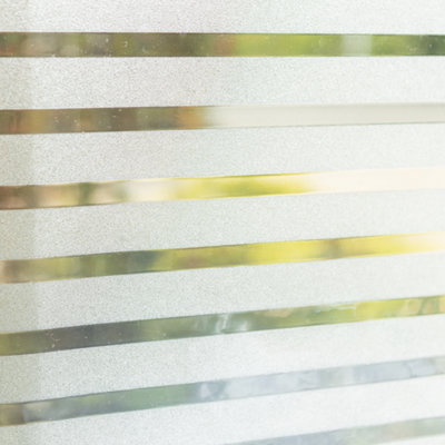 d-c-fix Clarity Stripes Premium Static Cling Window Film for Privacy and Décor 10m(L) 45cm(W) - 9