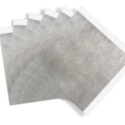 d-c-fix Concrete Grey Self Adhesive Vinyl Wall Tiles Pack of 6 (0.56sqm)