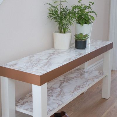D-c-fix Cortes Brown Marble (5321) Sticky Back Furniture Wrap (L)5m (W)90cm - 4