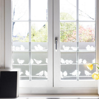 d-c-fix Filippa Premium Static Cling Window Film for Privacy and Décor 1.5m(L) 45cm(W) - 3
