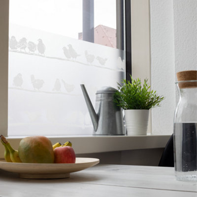 d-c-fix Filippa Premium Static Cling Window Film for Privacy and Décor 1.5m(L) 45cm(W) - 4