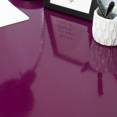 D-c-fix Gloss Berry (0673) RAL 4004 Sticky Back Furniture Wrap (L)200cm (W)45cm - 3