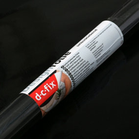 D-c-fix Gloss Black (5259) RAL 9011 Sticky Back Furniture Wrap (L)15m (W)90cm