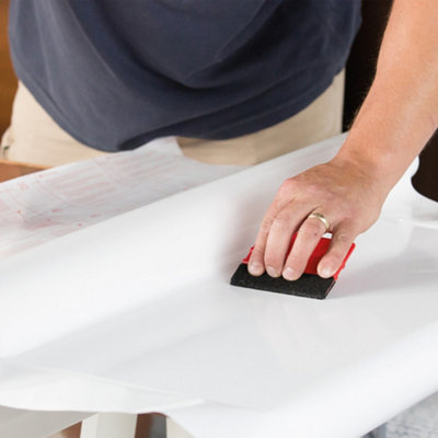 D-c-fix Gloss White (5145) RAL 9016 Sticky Back Furniture Wrap (L)15m (W)90cm - 6