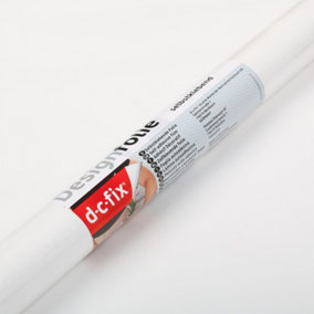 D-C-Fix  Gloss White Self-adhesive Furniture Wrap (L)15m (W)675mm