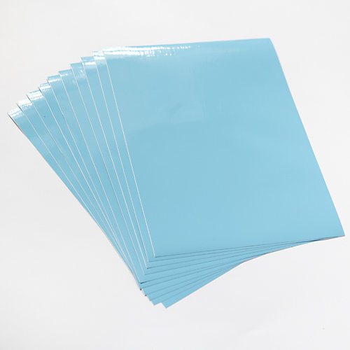 d-c-fix Glossy Aqua Blue Self Adhesive Vinyl A4 Craft Pack (10
