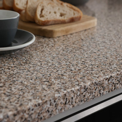 d-c-fix Granite Beige Self Adhesive Vinyl Wrap Film for Kitchen Worktops and Furniture 10m(L) 67.5cm(W) - 4