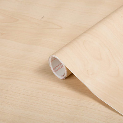 D-C-Fix Light Maple Wood Self-adhesive Furniture Wrap (L)15m (W)675mm