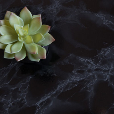 d-c-fix Marble Black Self Adhesive Vinyl Wrap Film for Kitchen Worktops and Furniture 2m(L) 67.5cm(W) pack of 3 rolls - 8