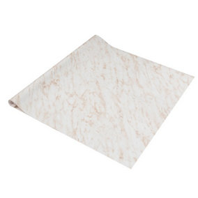 d-c-fix Marble Carrara Beige Self Adhesive Vinyl Wrap Film for Kitchen Worktops and Furniture 1m(L) 90cm(W)