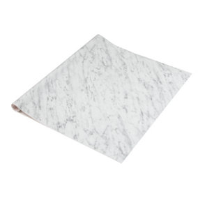 d-c-fix Marble Carrara Grey Self Adhesive Vinyl Wrap Film for Kitchen Worktops and Furniture 10m(L) 67.5cm(W)