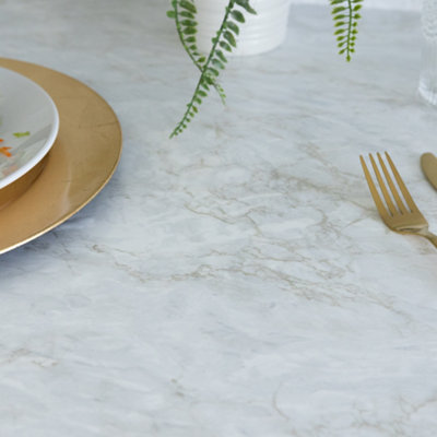 d-c-fix Marble Cortes Gold Self Adhesive Vinyl Wrap Film for Kitchen Worktops and Furniture 2m(L) 67.5cm(W) pack of 3 rolls