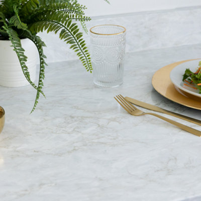 d-c-fix Marble Cortes Gold Self Adhesive Vinyl Wrap Film for Kitchen Worktops and Furniture 2m(L) 67.5cm(W) - 3