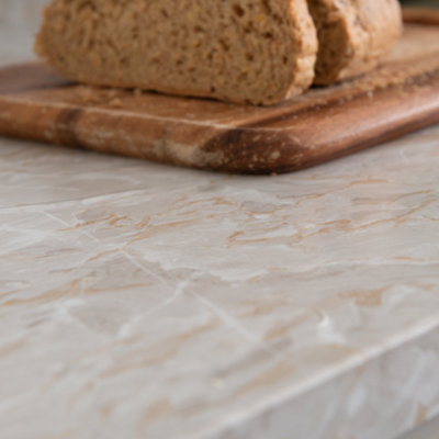 d-c-fix Marble Cortes Grey & Gold Self Adhesive Vinyl Wrap Film for Kitchen Worktops and Furniture 2.1m(L) 90cm(W)