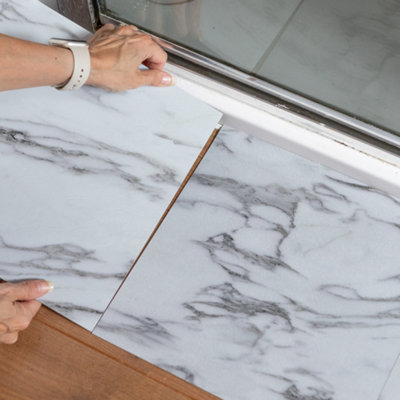 d-c-fix Marble Grey Self Adhesive Vinyl Floor Tiles Pack of 11 (1sqm) - 4