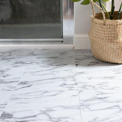 d-c-fix Marble Grey Self Adhesive Vinyl Floor Tiles Pack of 11 (1sqm) - 5