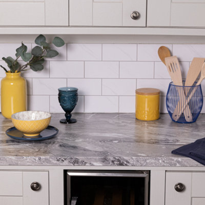 d-c-fix Marble Paladina Greige Self Adhesive Vinyl Wrap Film for Kitchen Worktops and Furniture 2m(L) 67.5cm(W)