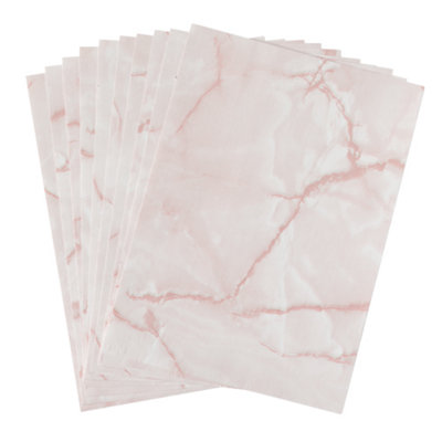 d-c-fix Marble Pink Self Adhesive Vinyl A4 Craft Pack (10 sheets