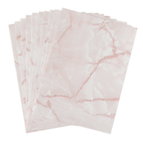 d-c-fix Marble Pink Self Adhesive Vinyl A4 Craft Pack (10 sheets)