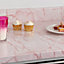 d-c-fix Marble Pink Self Adhesive Vinyl Wrap Film for Kitchen Doors and Worktops A4 Sample 297mm(L) 210mm(W)