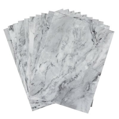 d-c-fix Marble Romeo Grey Self Adhesive Vinyl A4 Craft Pack (10 sheets)