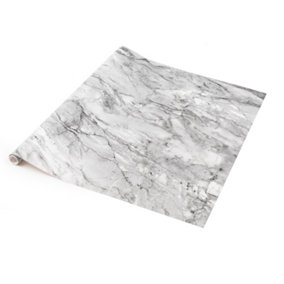 d-c-fix Marble Romeo Grey Self Adhesive Vinyl Wrap Film for Kitchen Worktops and Furniture 15m(L) 67.5cm(W)