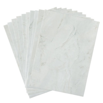 d-c-fix Marble Romeo Matt White Self Adhesive Vinyl A4 Craft Pack (10 sheets)