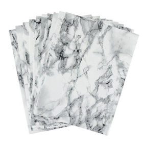 d-c-fix Marble White Self Adhesive Vinyl A4 Craft Pack (10 sheets)