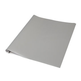 d-c-fix Matt Grey Self Adhesive Vinyl Wrap Film for Kitchen Doors and Furniture 10m(L) 67.5cm(W)
