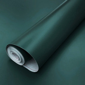 D-C-Fix  Matt Mallard Green Self-adhesive Furniture Wrap (L)15m (W)675mm