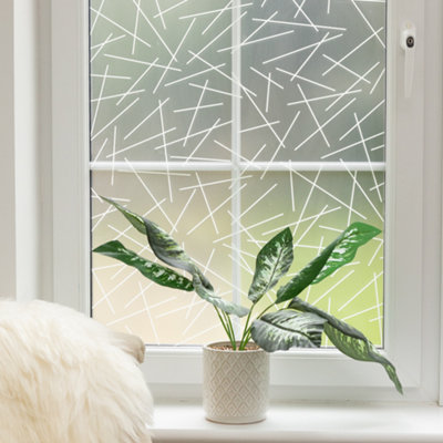 d-c-fix Mikado Static Cling Window Film for Privacy and Décor 1.5m(L) 90cm(W)