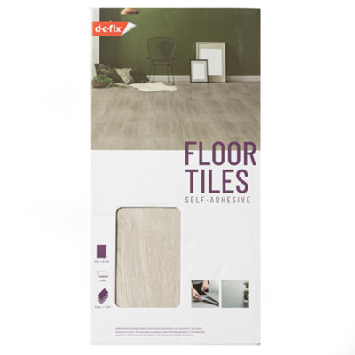 d-c-fix Nordic Oak Self Adhesive Vinyl Floor Tiles Pack of 6 (1.12sqm)