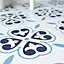 d-c-fix Oriental Flower Blue Self Adhesive Vinyl Floor Tiles Pack of 11 (1sqm)